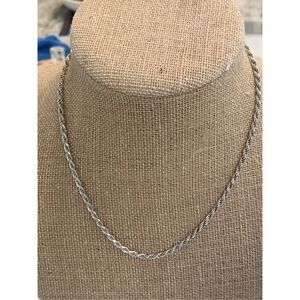 .925 Italy 16” Rope Sterling Silver Chain
